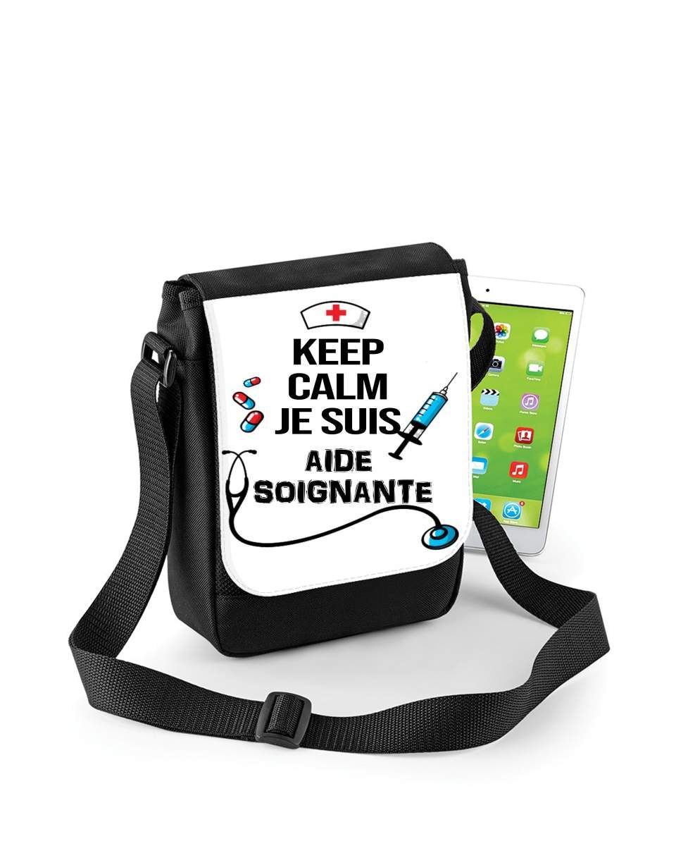 Mini Sac - Pochette unisexe pour Keep calm je suis aide soignante