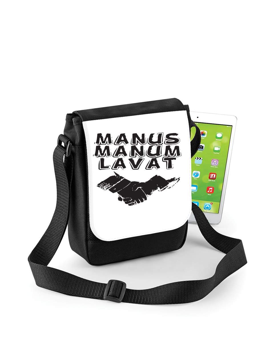 Mini Sac - Pochette unisexe pour Manus manum lavat