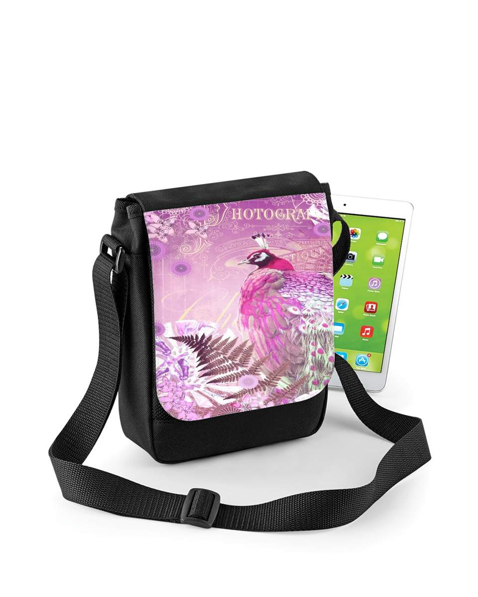 Mini Sac - Pochette unisexe pour PINK PEACOCK