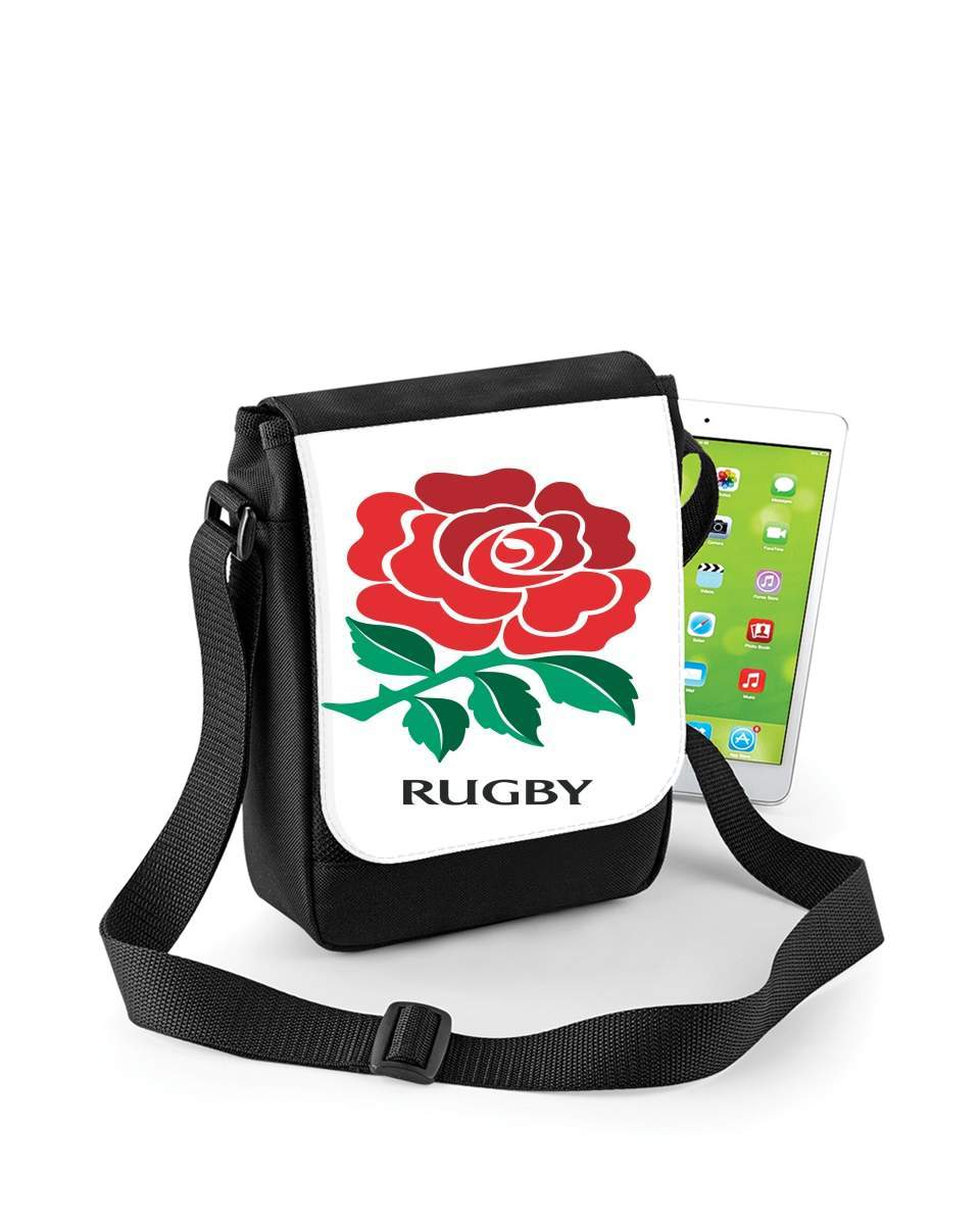 Mini Sac - Pochette unisexe pour Rose Flower Rugby England