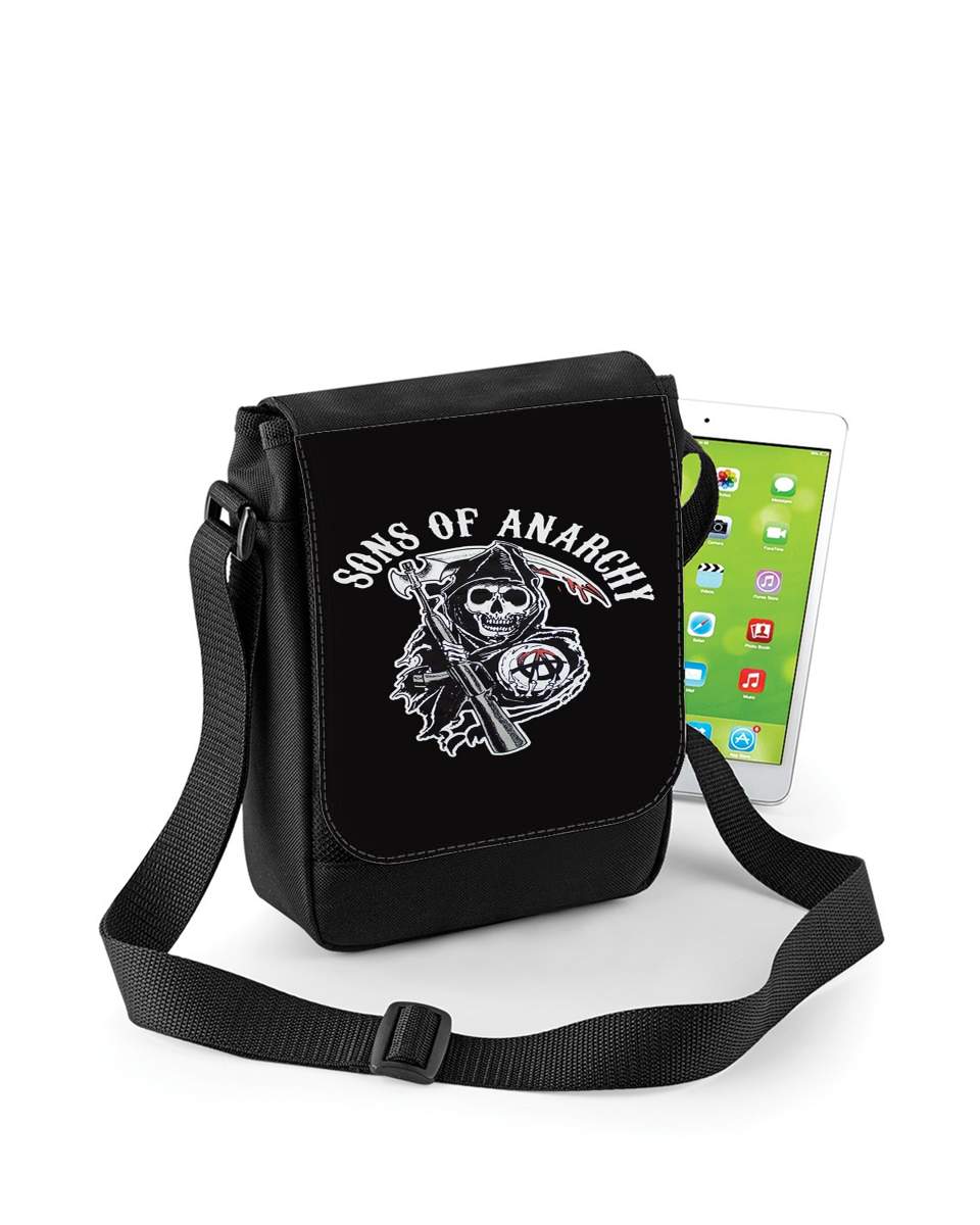 Mini Sac - Pochette unisexe pour Sons Of Anarchy Skull Moto