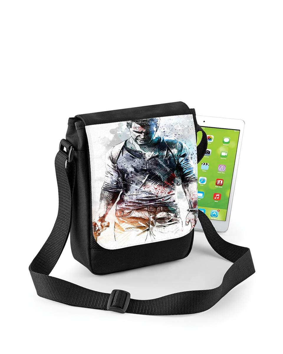 Mini Sac - Pochette unisexe pour Uncharted Nathan Drake Watercolor Art