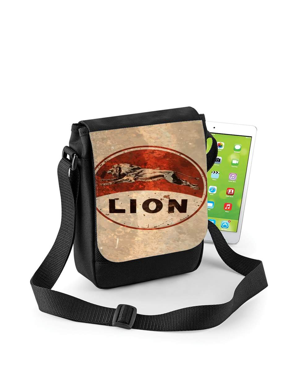 Mini Sac - Pochette unisexe pour Vintage Gas Station Lion