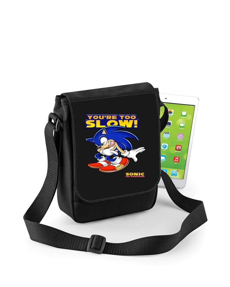 Mini Sac - Pochette unisexe pour You're Too Slow - Sonic