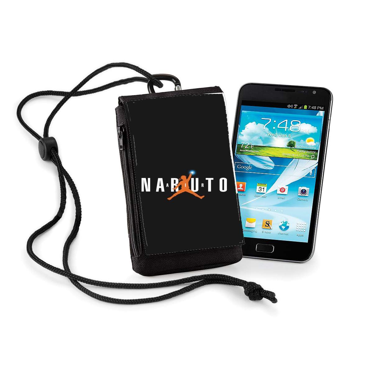 Pochette de téléphone - Taille XL pour Air Naruto Basket