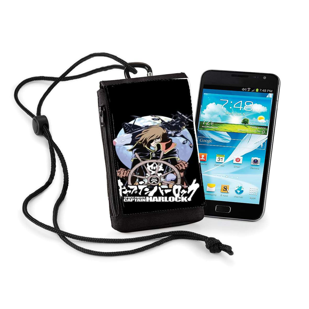 Pochette de téléphone - Taille XL pour Albator Pirate de l'espace