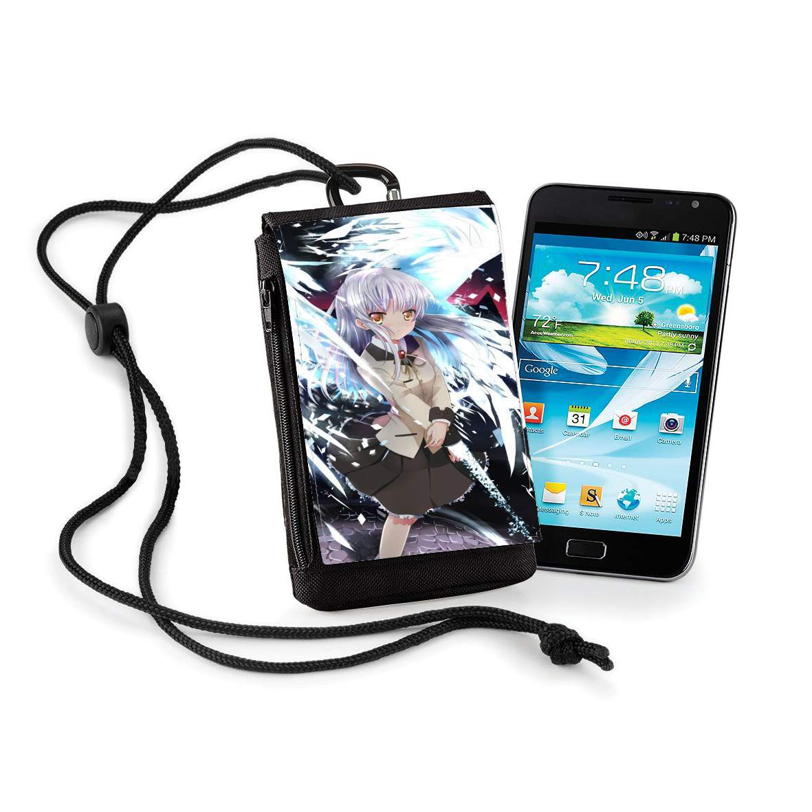 Pochette de téléphone - Taille XL pour angel Beats