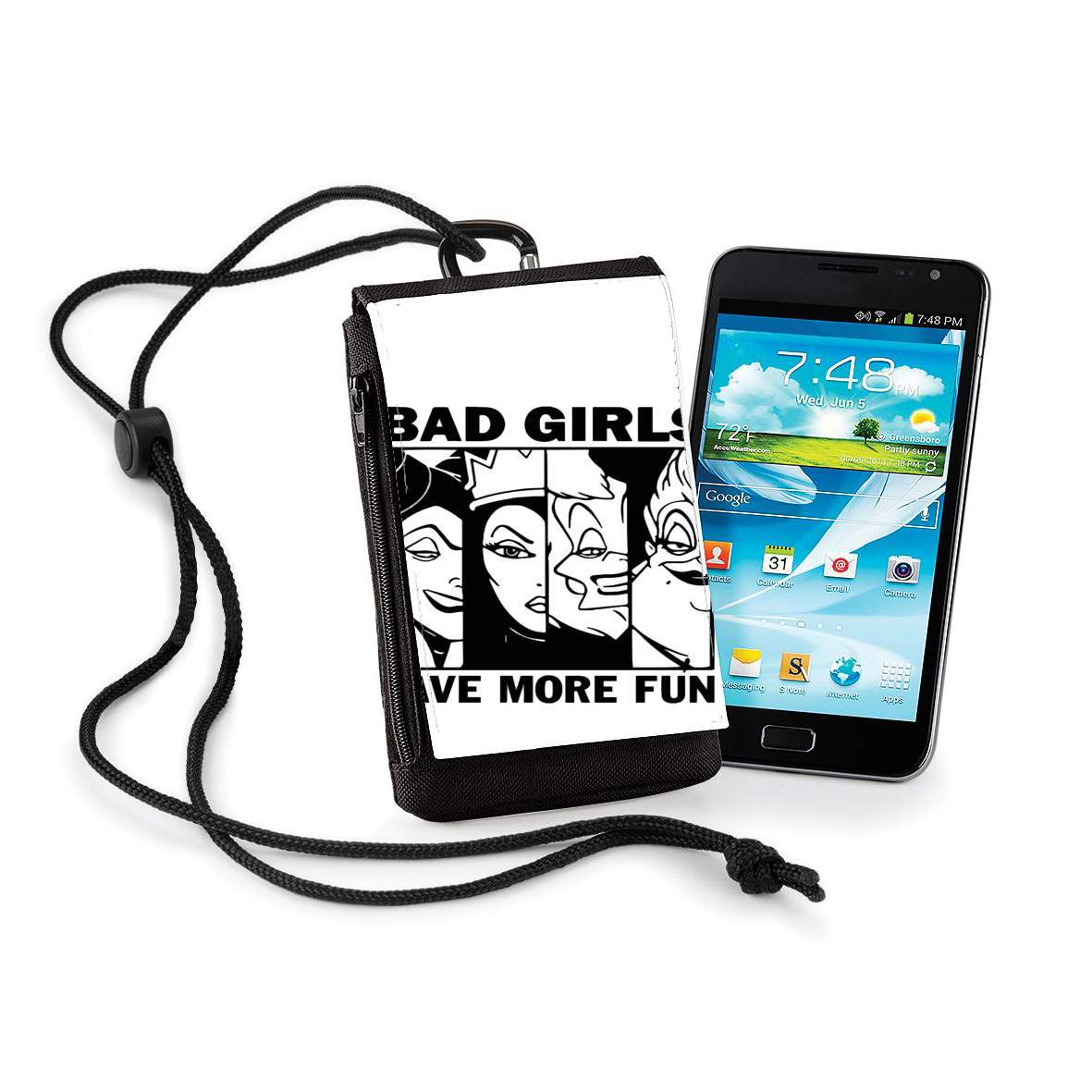 Pochette de téléphone - Taille XL pour Bad girls have more fun