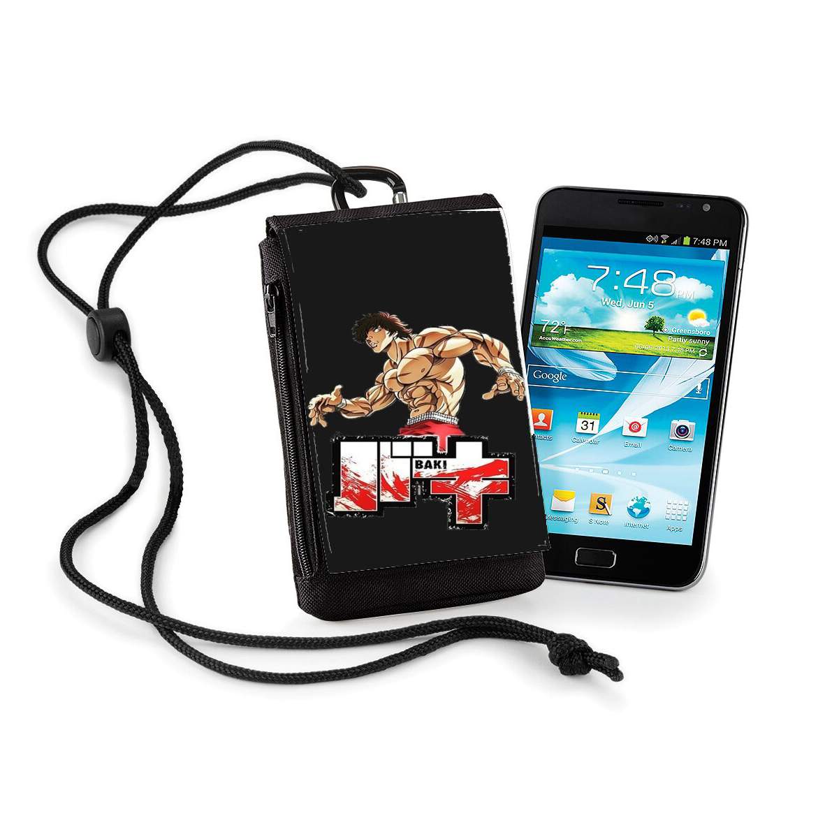 Pochette de téléphone - Taille XL pour Baki the Grappler