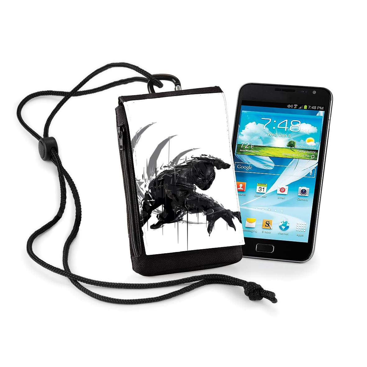 Pochette de téléphone - Taille XL pour Black Panther claw