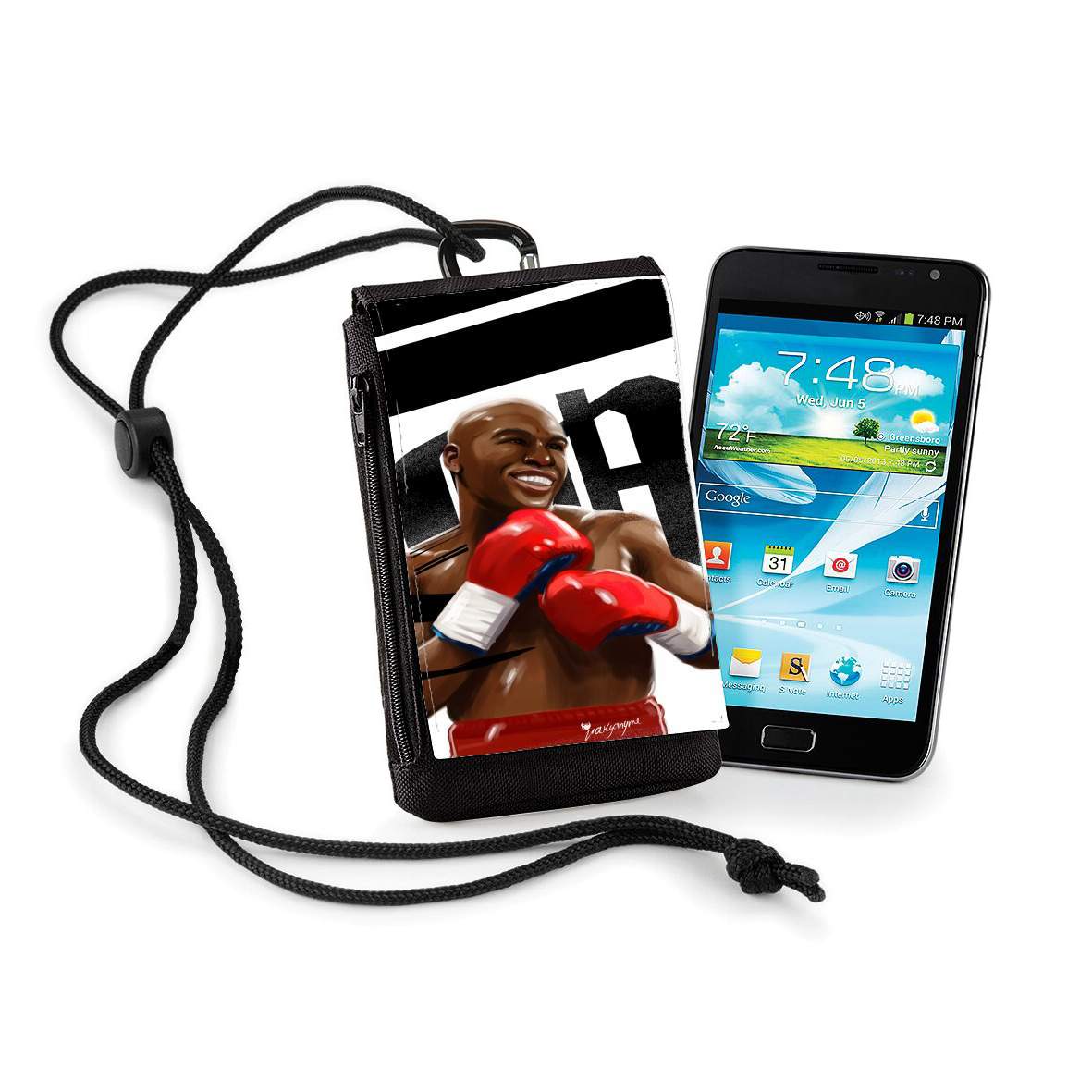 Pochette de téléphone - Taille XL pour Boxing Legends: Money 