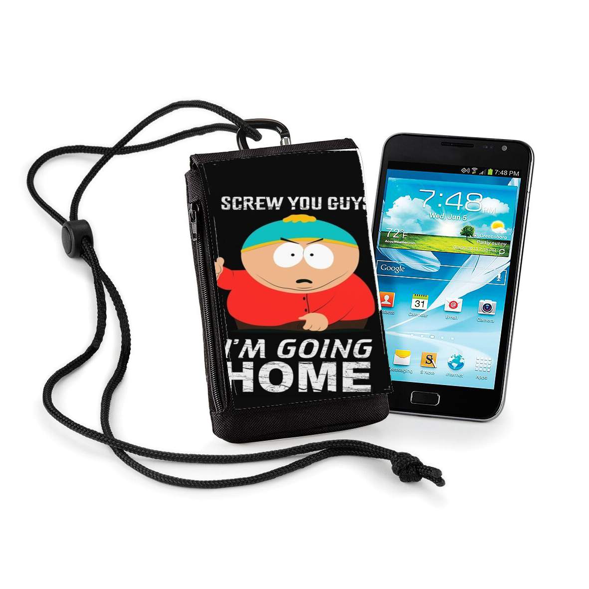 Pochette de téléphone - Taille XL pour Cartman Going Home