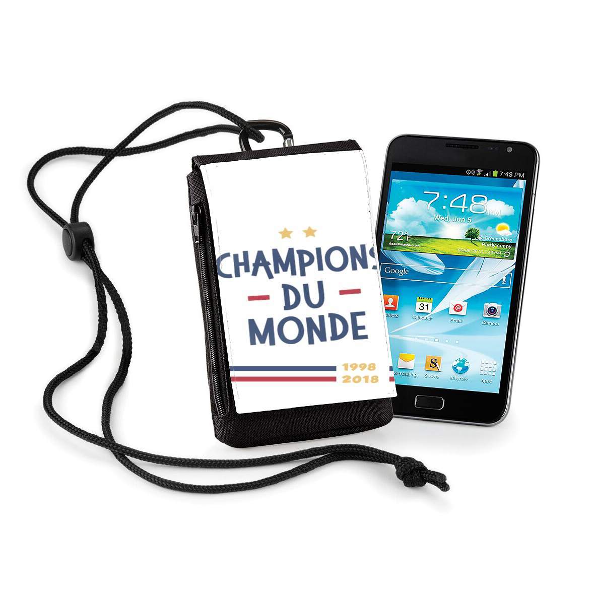 Pochette de téléphone - Taille XL pour Champion du monde 2018 Supporter France