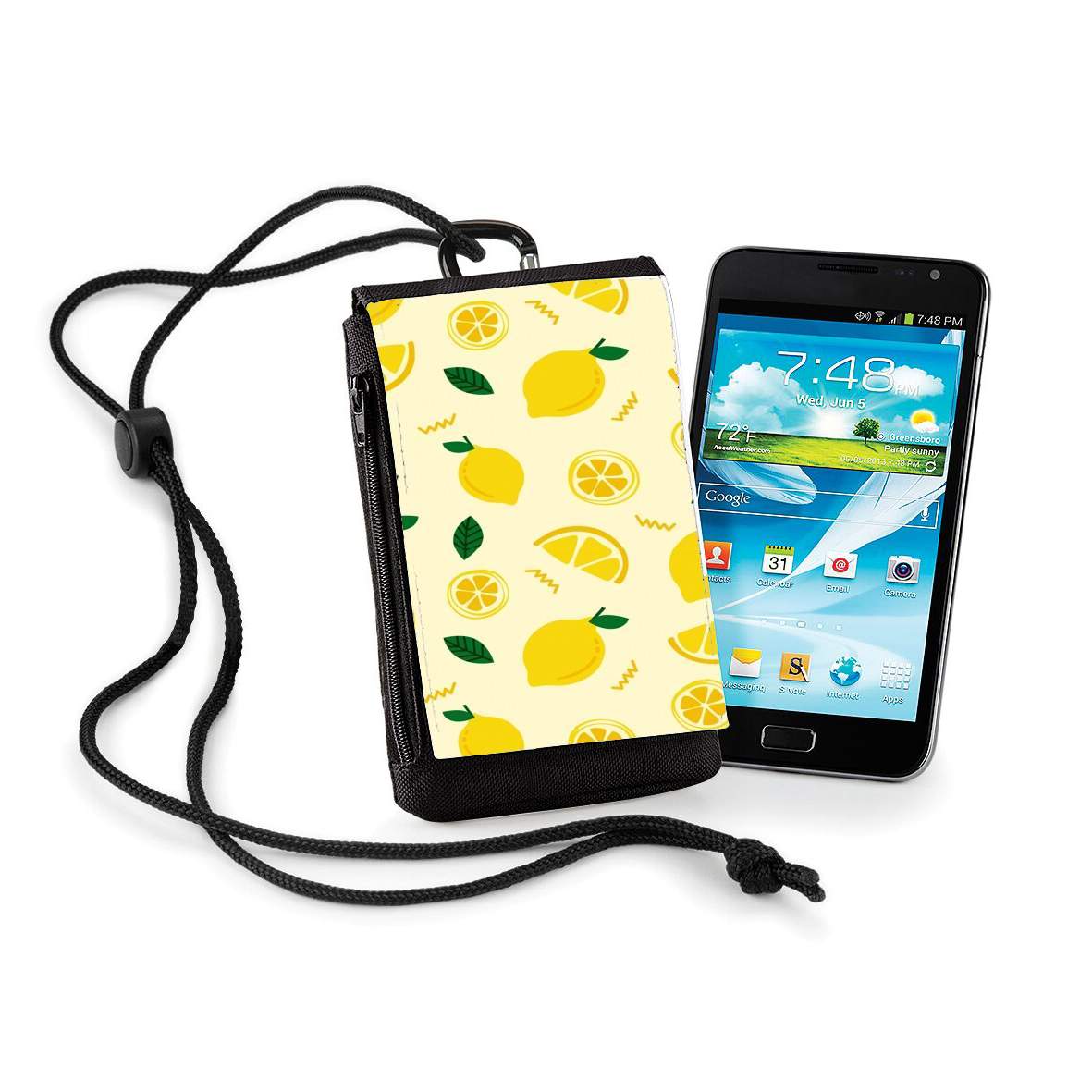 Pochette de téléphone - Taille XL pour Citron été