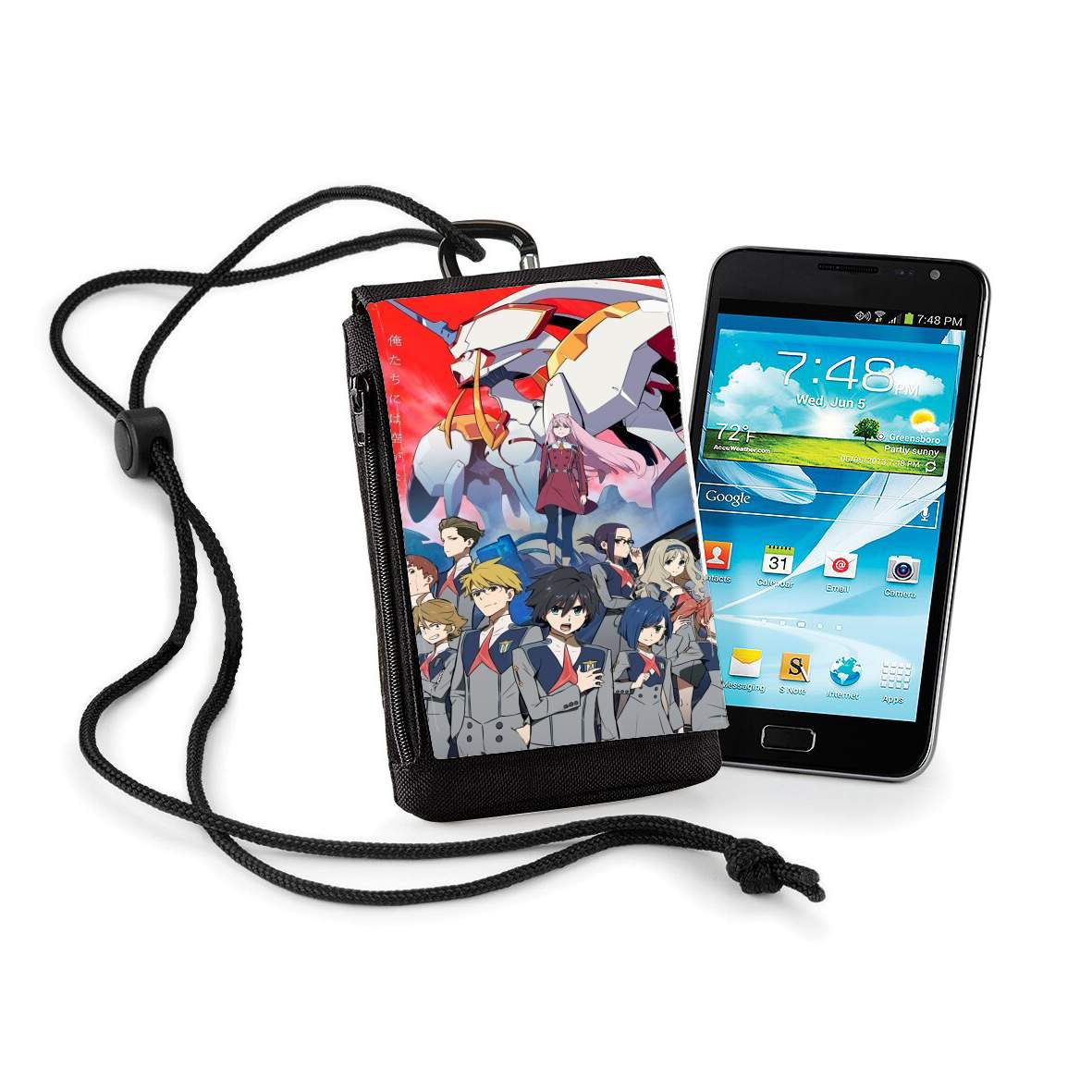 Pochette de téléphone - Taille XL pour darling in the franxx