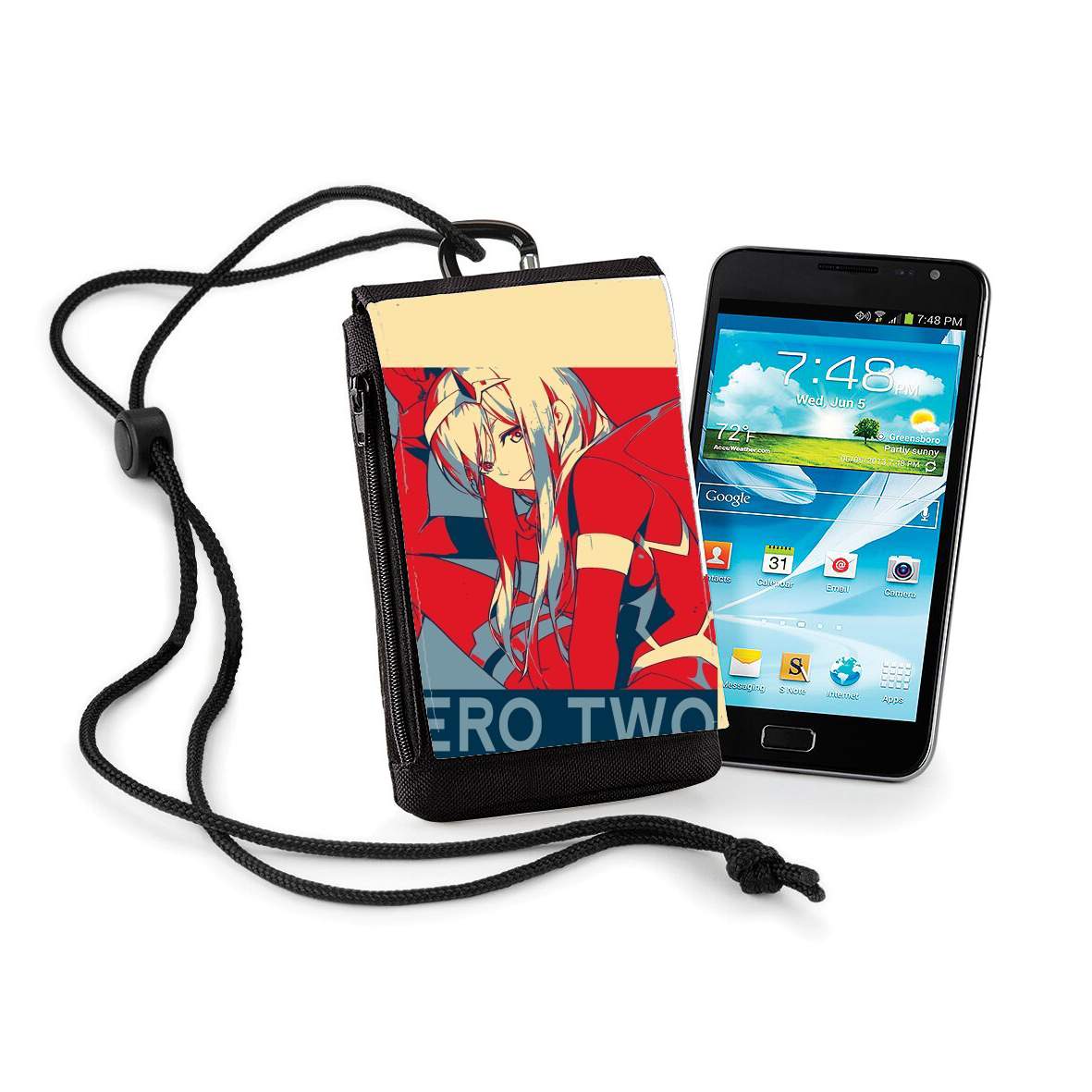 Pochette de téléphone - Taille XL pour Darling Zero Two Propaganda