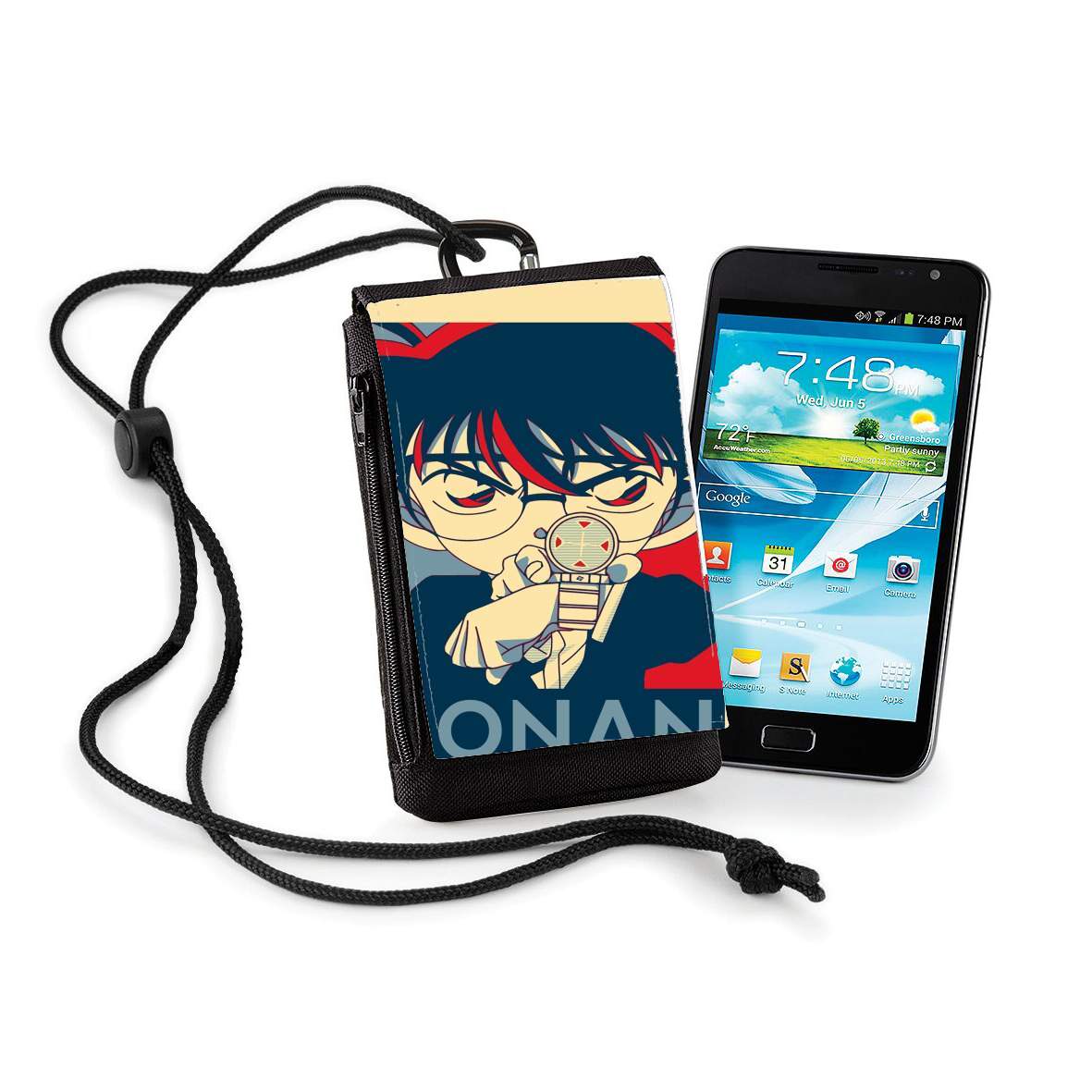 Pochette de téléphone - Taille XL pour Detective Conan Propaganda