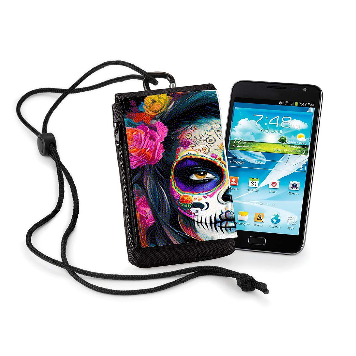 Pochette de téléphone - Taille XL pour Dia De Los Muertos V5