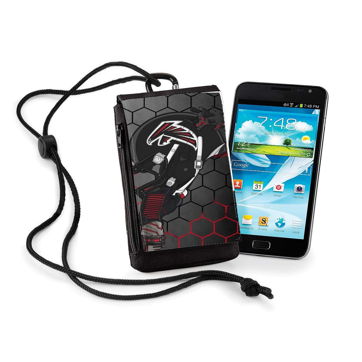 Pochette de téléphone - Taille XL pour Football Helmets Atlanta