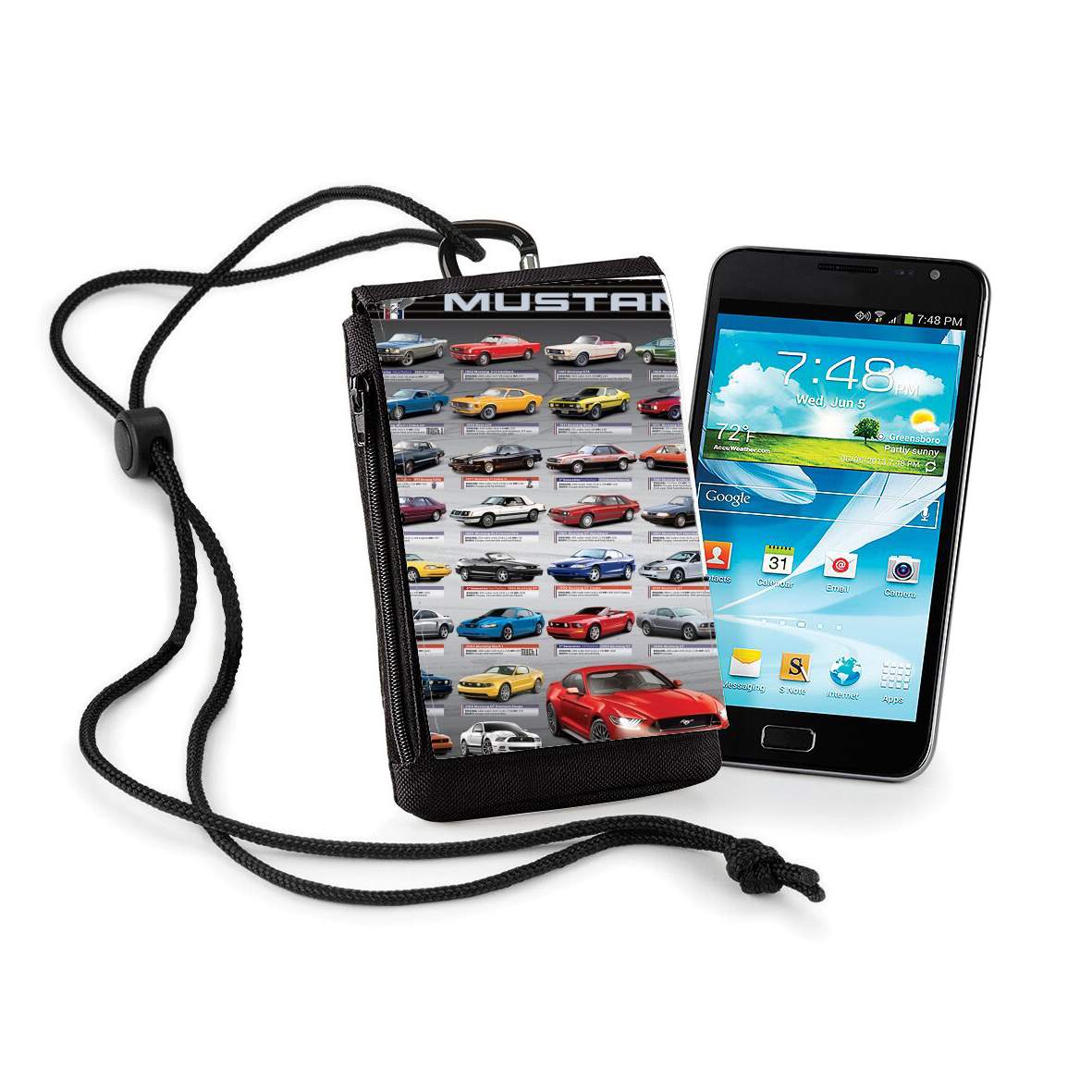 Pochette de téléphone - Taille XL pour Ford Mustang Evolution