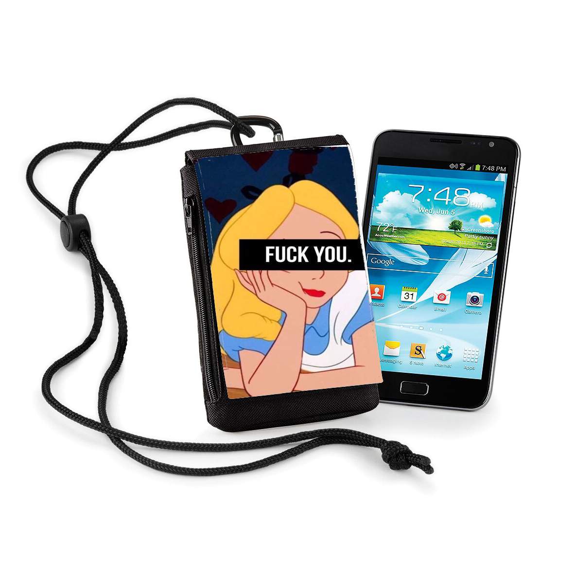 Pochette de téléphone - Taille XL pour Fuck You Alice