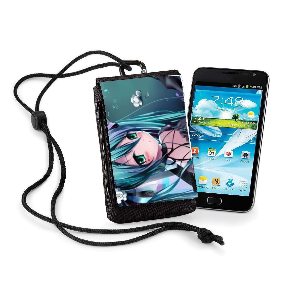 Pochette de téléphone - Taille XL pour Hatsune Miku Sadness