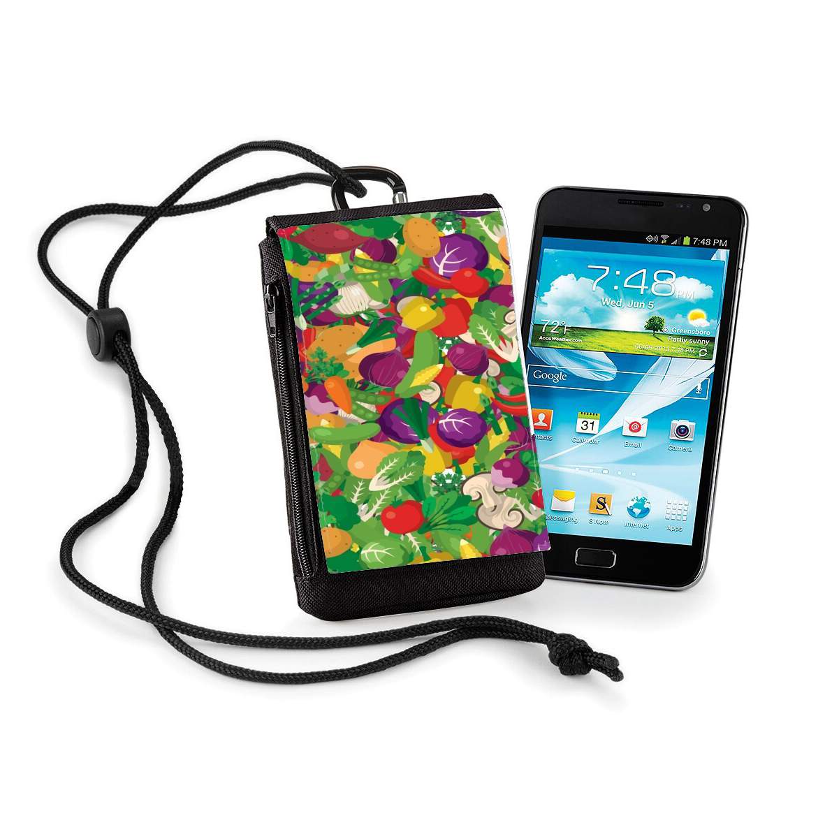 Pochette de téléphone - Taille XL pour Healthy Food: Fruits and Vegetables V3