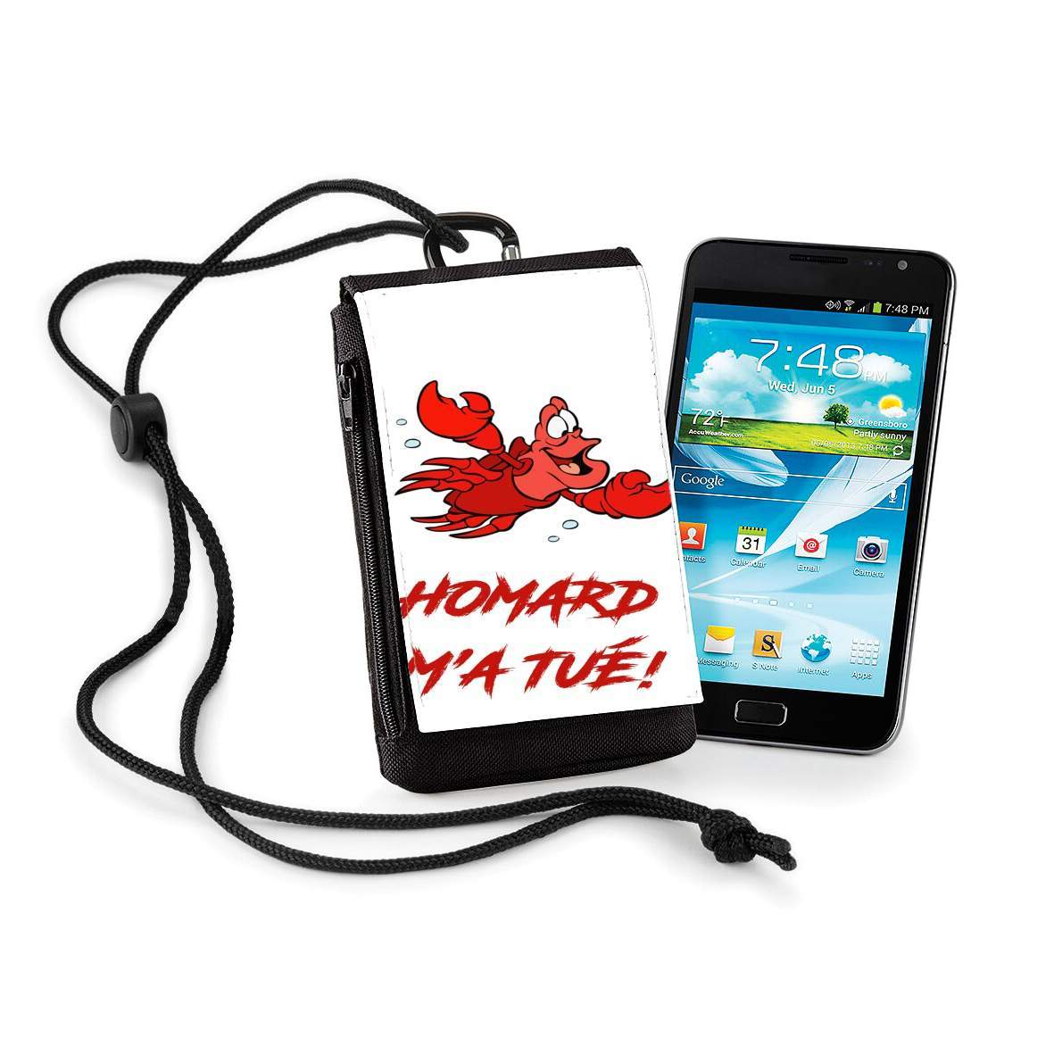 Pochette de téléphone - Taille XL pour Homard m'a tué !