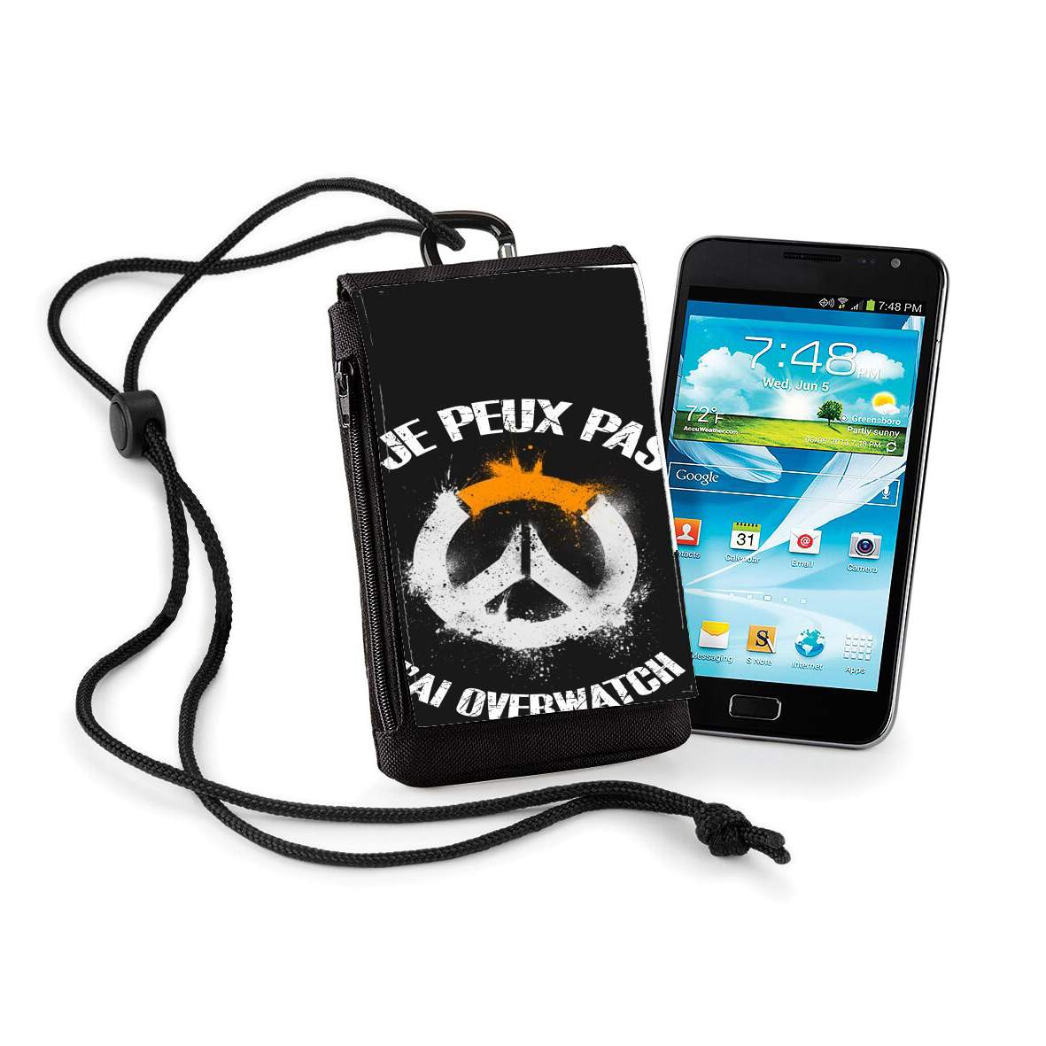 Pochette de téléphone - Taille XL pour Je peux pas j'ai OverWatch