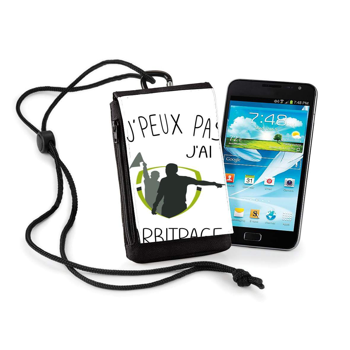 Pochette de téléphone - Taille XL pour Je peux pas J'ai Arbitrage