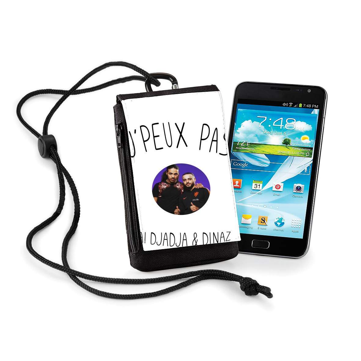 Pochette de téléphone - Taille XL pour Je peux pas j'ai Djadja et Dinaz