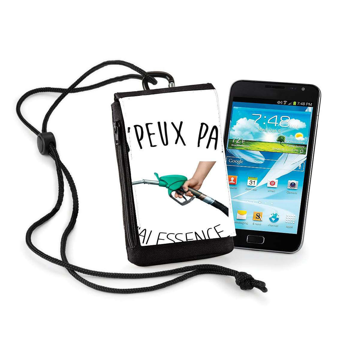 Pochette de téléphone - Taille XL pour Je peux pas j'ai essence