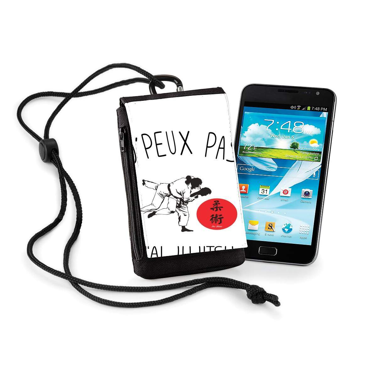 Pochette de téléphone - Taille XL pour Je peux pas jai jujitsu