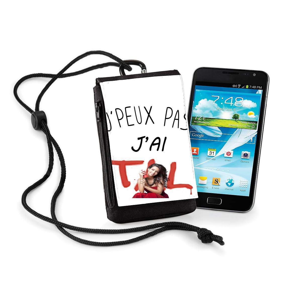 Pochette de téléphone - Taille XL pour Je peux pas j'ai TAL