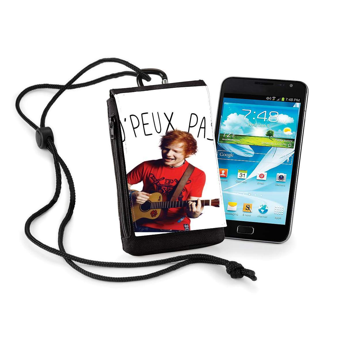 Pochette de téléphone - Taille XL pour Je peux pas y'a ed sheeran