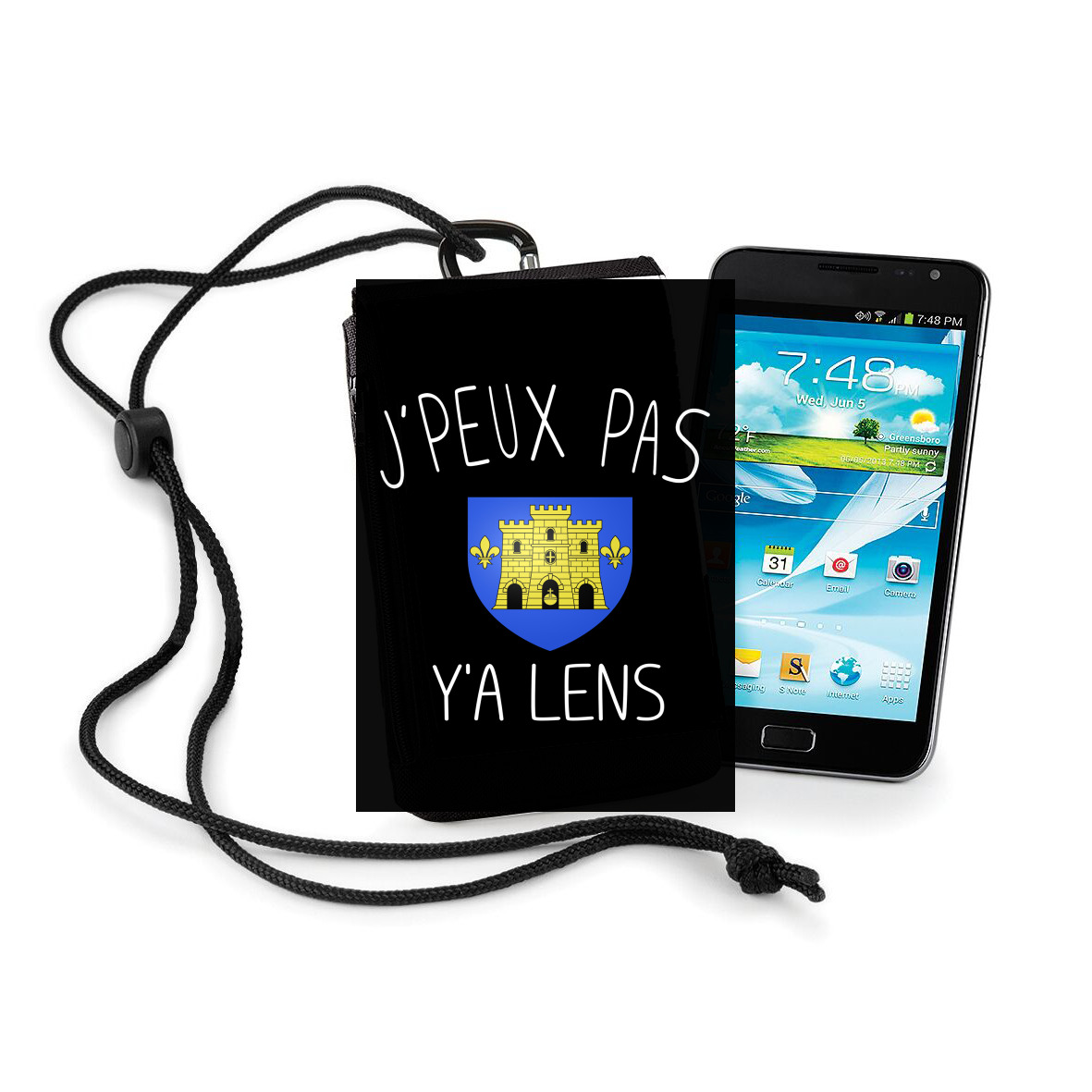 Pochette de téléphone - Taille XL pour Je peux pas y'a lens