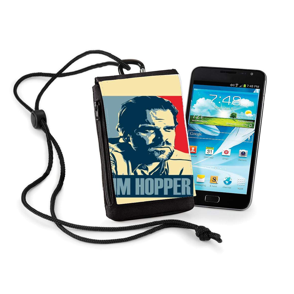 Pochette de téléphone - Taille XL pour Jim Hopper President