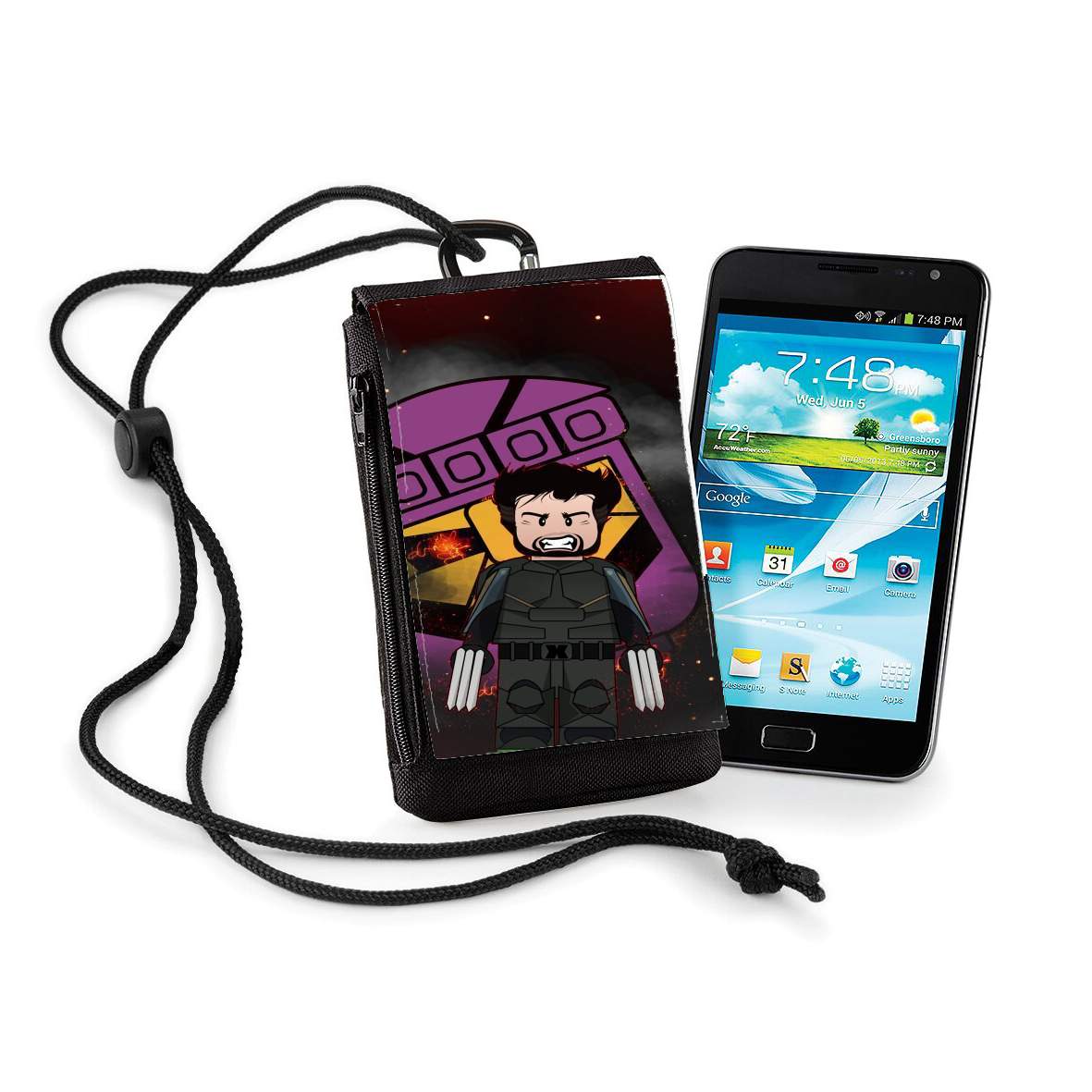 Pochette de téléphone - Taille XL pour Lego: X-Men feat Wolverine