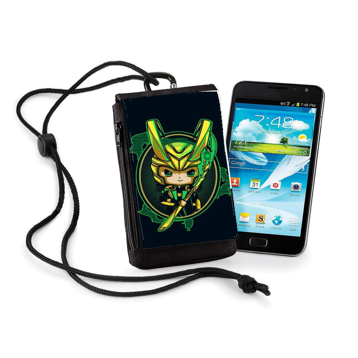 Pochette de téléphone - Taille XL pour Loki Portrait