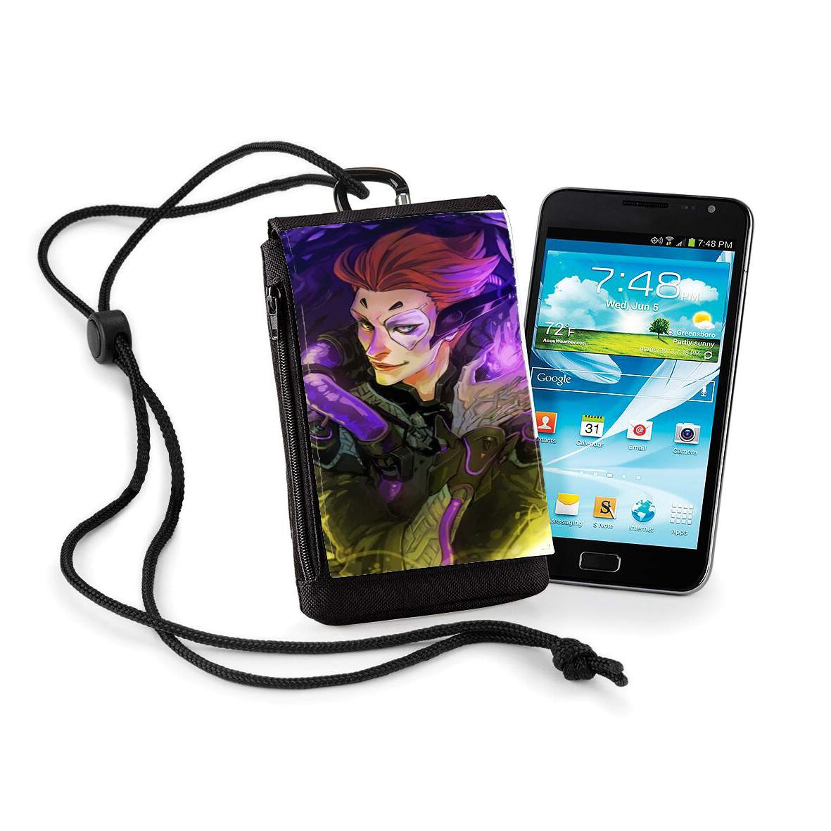 Pochette de téléphone - Taille XL pour Moira Overwatch art