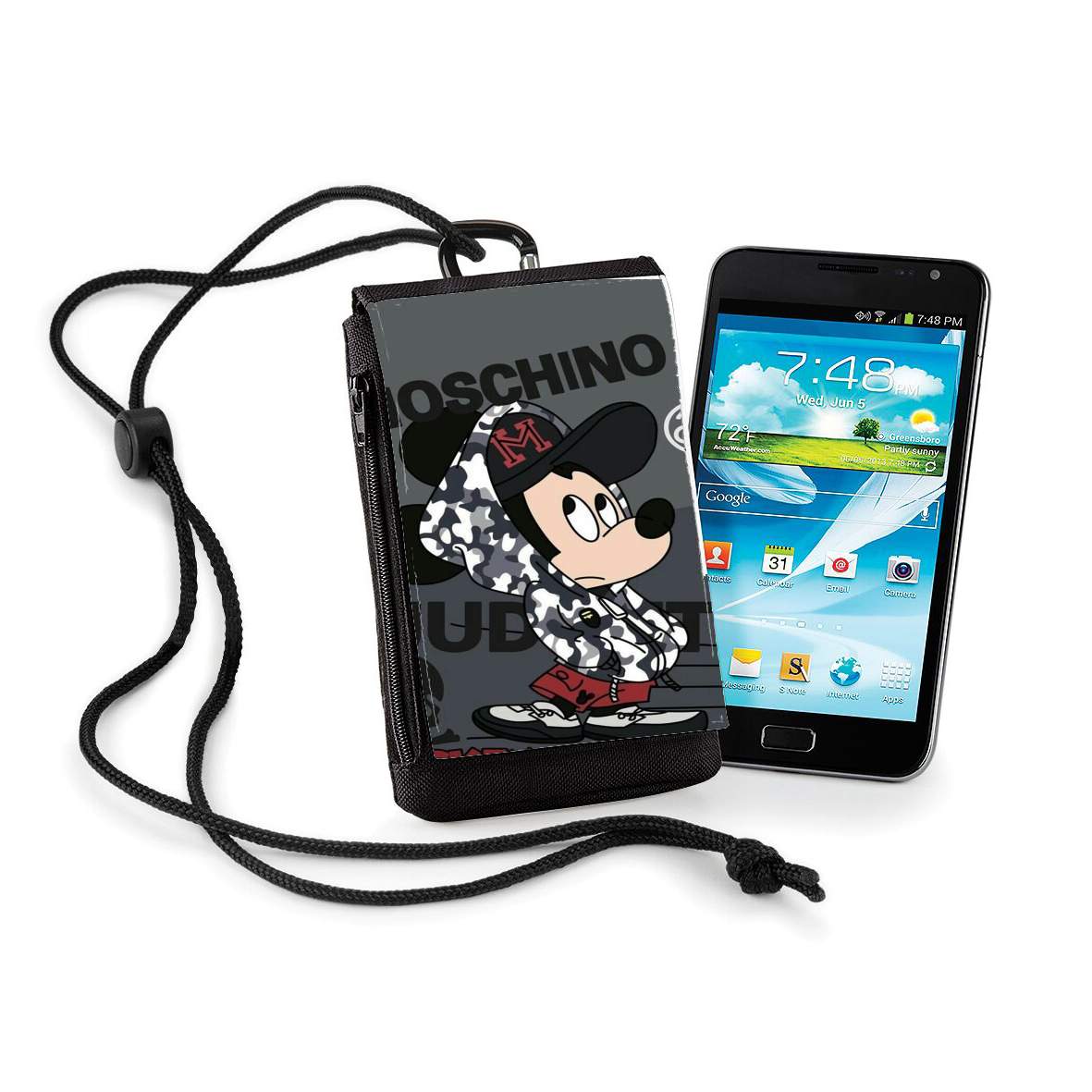 Pochette de téléphone - Taille XL pour Mouse Moschino Gangster