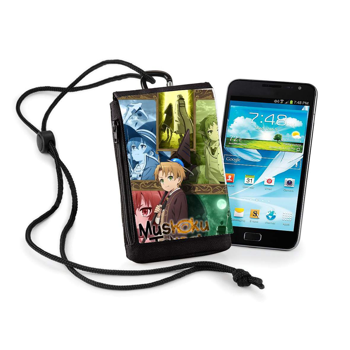 Pochette de téléphone - Taille XL pour Mushoku Tensei