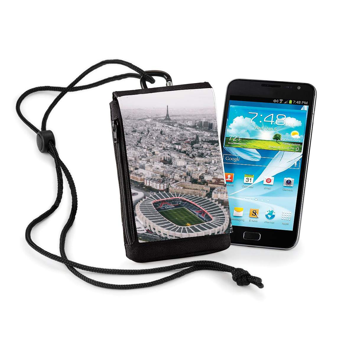 Pochette de téléphone - Taille XL pour Paris Auteuil Parc des princes