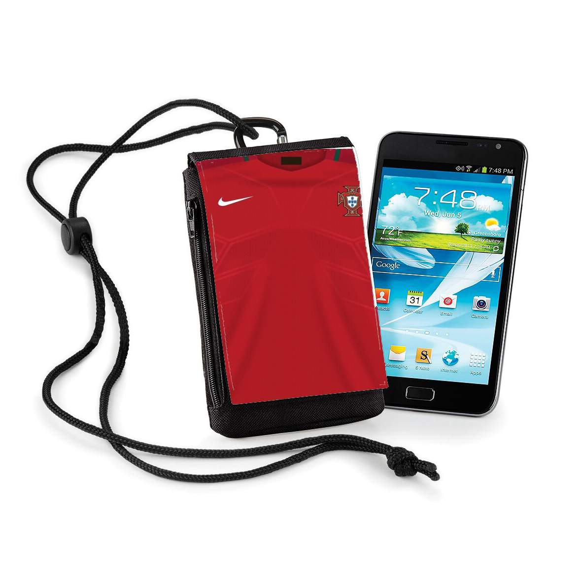 Pochette de téléphone - Taille XL pour Portugal World Cup Russia 2018 