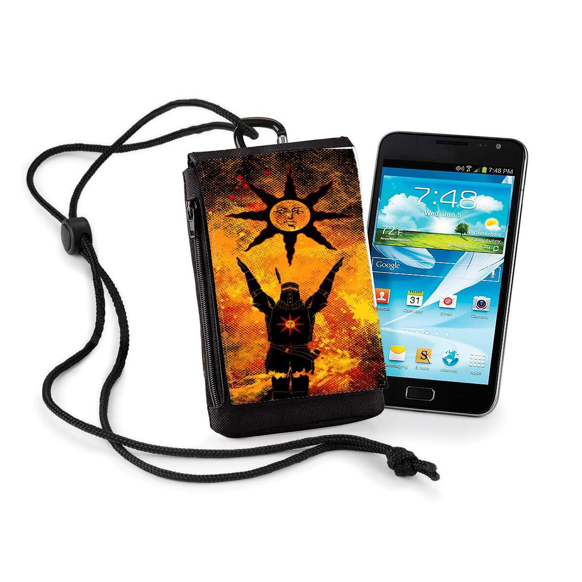 Pochette de téléphone - Taille XL pour Praise the Sun Art