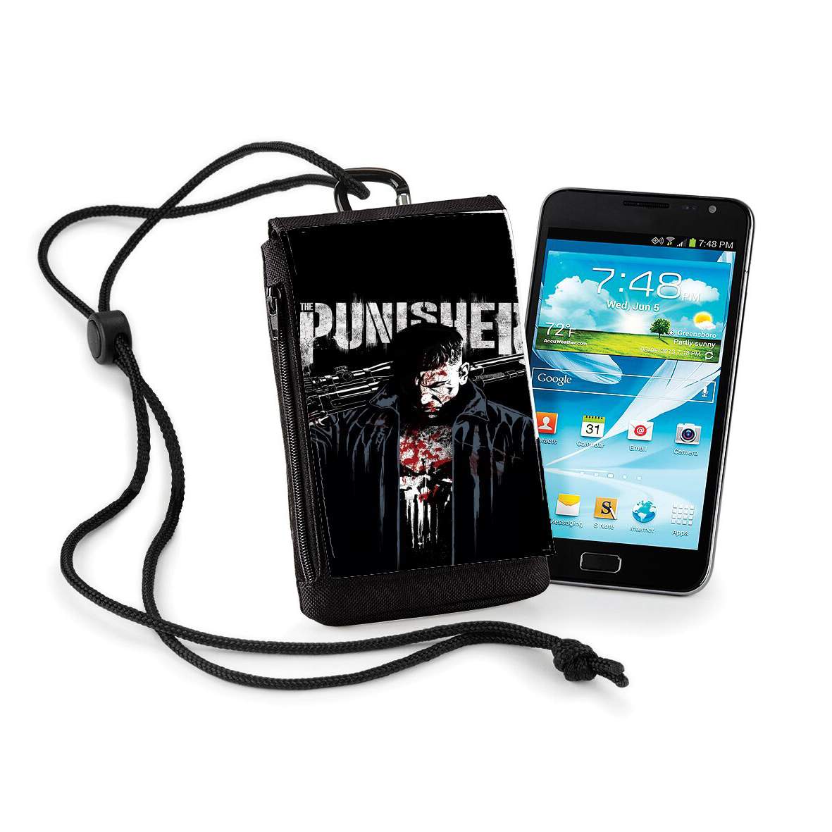 Pochette de téléphone - Taille XL pour Punisher Blood Frank Castle