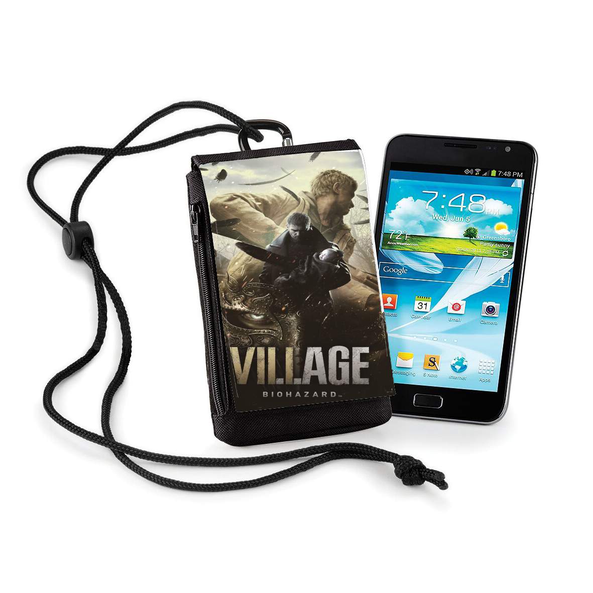 Pochette de téléphone - Taille XL pour Resident Evil Village Horror