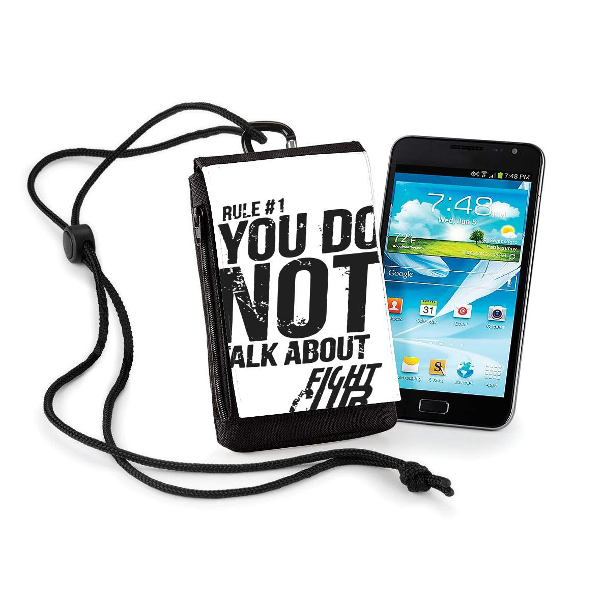 Pochette de téléphone - Taille XL pour Rule 1 You do not talk about Fight Club