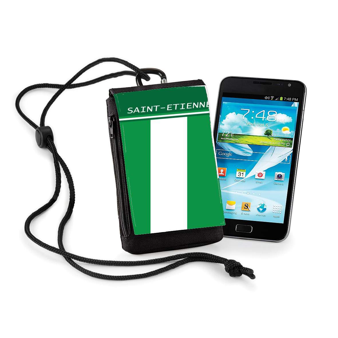 Pochette de téléphone - Taille XL pour Saint Etienne Classic Maillot