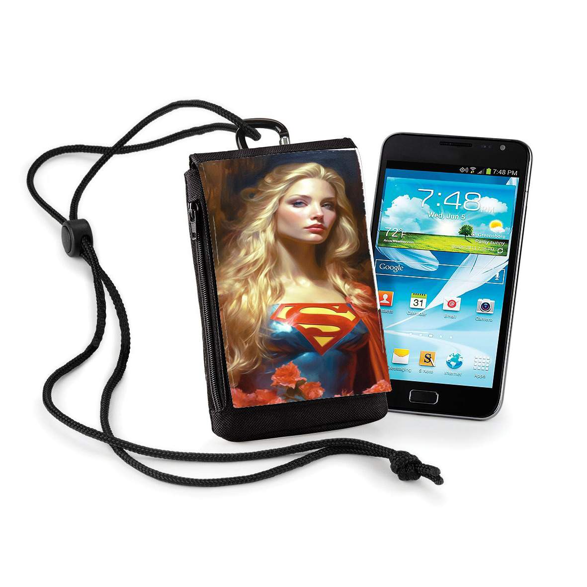 Pochette de téléphone - Taille XL pour Supergirl V3